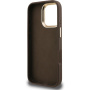 Guess 4G Metal Logo maska s preklopnim stalkom za iPhone 16 Pro Max - smeđa