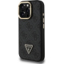Guess 4G Strass Triangle Logo maska s preklopnim stalkom i MagSafe za iPhone 16 Pro Max - siva