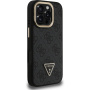 Guess 4G Strass Triangle Logo maska s preklopnim stalkom i MagSafe za iPhone 16 Pro Max - siva