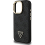Guess 4G Strass Triangle Logo maska s preklopnim stalkom i MagSafe za iPhone 16 Pro Max - siva