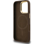 Guess 4G Strass Triangle Logo maska s preklopnim stalkom i MagSafe za iPhone 16 Pro Max - smeđa
