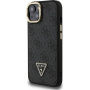 Guess 4G Strass Triangle Logo maska s preklopnim stalkom i MagSafe za iPhone 14 - siva