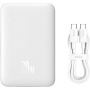 Baseus Mini bežični MagSafe powerbank s USB-C priključkom - 10.000 mAh - bijela