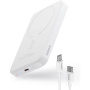 Baseus Mini bežični MagSafe powerbank s USB-C priključkom - 5 000 mAh - bijela