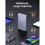 UGREEN Mini bežični MagSafe powerbank s USB-C / USB-A priključcima - 10 000 mAh - siva