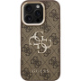 Guess 4G Metal Logo maska s preklopnim stalkom za iPhone 16 Pro Max - smeđa