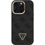 Guess 4G Strass Triangle Logo maska s preklopnim stalkom i MagSafe za iPhone 16 Pro Max - siva