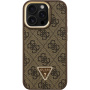 Guess 4G Strass Triangle Logo maska s preklopnim stalkom i MagSafe za iPhone 16 Pro Max - smeđa