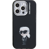 Karl Lagerfeld IML Aquarelle Karl maska za iPhone 16 Pro Max - crna