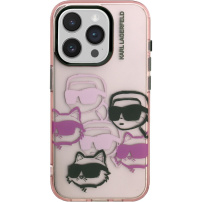 Karl Lagerfeld IML Multi K&CH Heads maskica za iPhone 16 Pro Max - roza