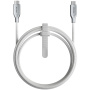 Nomad Kevlar pleteni kabel za punjenje i prijenos podataka - USB-C na USB-C - 1,5 m - bijeli