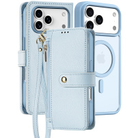 DUX DUCIS Lawa 2u1 odvojiva flip maska s MagSafe i novčanikom za iPhone 17 Pro Max - plava