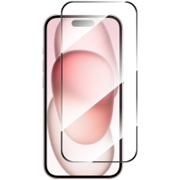 ENKAY kaljeno 2.5D staklo s crnim okvirom za iPhone 17