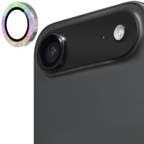 ENKAY staklo sa svjetlucavim okvirom za zaštitu leće stražnje kamere za iPhone Air - dugino