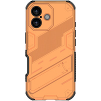 Izdržljiva zaštitna maska sa stalkom za iPhone 17 - narančasta
