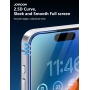 JOYROOM kaljeno 2.5D Anti-Spy staklo s crnim okvirom za iPhone 17 Pro