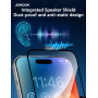 JOYROOM kaljeno 2.5D Anti-Spy staklo s crnim okvirom za iPhone 17 Pro