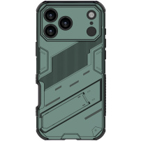 Izdržljiva zaštitna maska sa stalkom za iPhone 17 Pro - zelena
