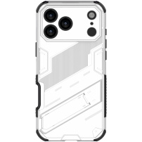 Izdržljiva zaštitna maska sa stalkom za iPhone 17 Pro - bijela