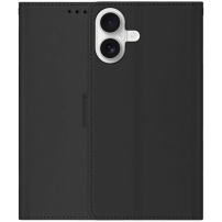 Flip maska od PU kože za iPhone 17 - crna