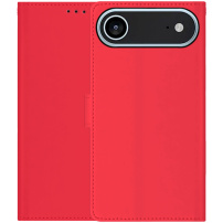 Flip maska od PU kože za iPhone Air - crvena