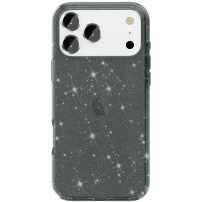 Prozirna maskica sa šljokicama za iPhone 17 Pro - siva