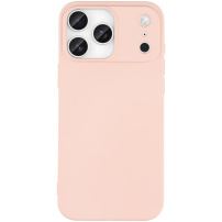 Mat maska od meke plastike za iPhone 17 Pro Max - pješčano ružičasta