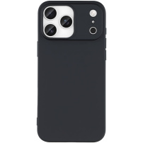 Mat maska od meke plastike za iPhone 17 Pro Max - crna