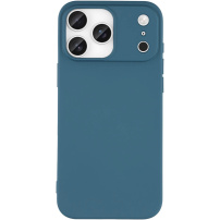 Mat maska od meke plastike za iPhone 17 Pro Max - tamno plava