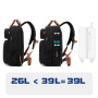 COOLBELL ruksak s podesivim remenom i vanjskim USB priključkom za iPad / MacBook do 16" - crni