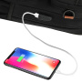 COOLBELL ruksak s podesivim remenom i vanjskim USB priključkom za iPad / MacBook do 16" - sivi