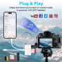 NK-104 Pro 4u1 reduktor s čitačem kartica - utor za SD / TF karticu / USB-C / USB-A na USB-C / Lightning - bijela