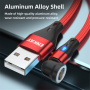 ENKAY 3u1 kabel za punjenje i prijenos podataka sa zamjenjivim magnetskim konektorima - USB-A na USB-C / Lightning / micro USB - 1 m - crni