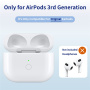 Zamjensko kućište za punjenje s Lightning priključkom za AirPods 3 - bijelo