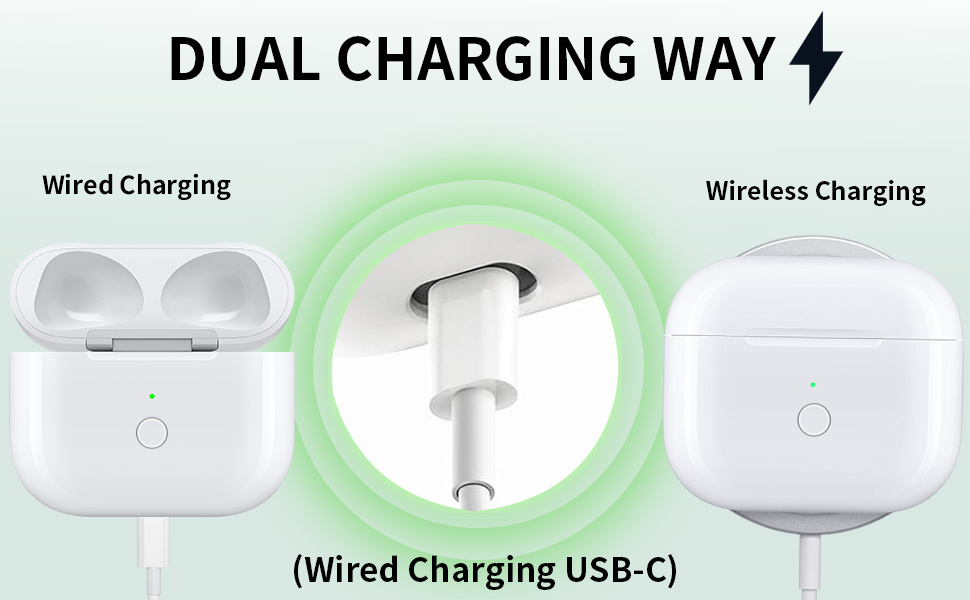 Zamjensko kućište za punjenje s USB-C priključkom za AirPods 3 - bijelo