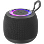USAMS YX014 bežični Bluetooth zvučnik s pozadinskim osvjetljenjem - crni