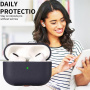 Maska s teksturom kože i remenom za AirPods Pro 3 - crna