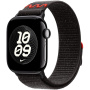 Originalne Apple Nike sportski remen s omčom za Apple Watch 42mm / 41mm / 40mm / 38mm - Midnight Black