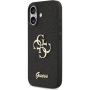 Guess Fixed Glitter 4G Metal Logo svjetlucava maska za iPhone 17 - crna
