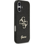 Guess Fixed Glitter 4G Metal Logo svjetlucava maska za iPhone 17 - crna