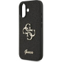 Guess Fixed Glitter 4G Metal Logo svjetlucava maska za iPhone 17 - crna