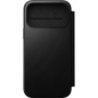 Nomad Modern Leather Folio flip maska s MagSafe za iPhone 17 Pro Max - crna