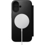Nomad Modern Leather Folio preklopna maska s MagSafe za iPhone 17 - crna