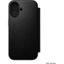 Nomad Modern Leather Folio preklopna maska s MagSafe za iPhone 17 - crna