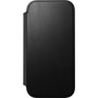 Nomad Modern Leather Folio preklopna maska s MagSafe za iPhone 17 - crna