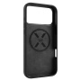 FIXED MagFlow silikonska maska s MagSafe za iPhone 17 Pro Max - crna
