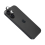 FIXED Camera Glass kaljeno staklo s aluminijskim okvirom za zaštitu leća kamere za iPhone 17 - crna