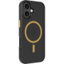 Tactical Hyperstealth 2.0 prozirna maskica sa žutim MagSafe za iPhone 17 - crna