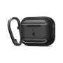 Spigen Rugged Armor izdržljiva maska s karabinerom za AirPods Pro 3 - crna