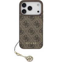 Guess 4G Charms maskica za iPhone 17 Pro Max - smeđa